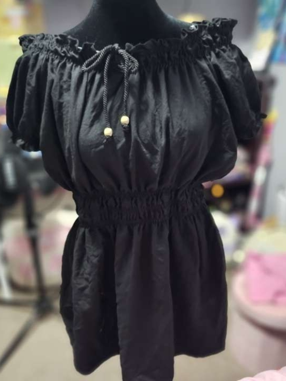 Black Off-Shoulder Top